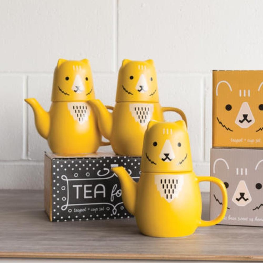 Boris Bear Tea For Me Set Teapot & Cup for One NWT
